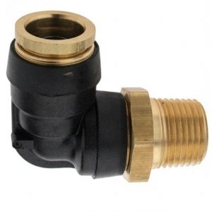 Conexión de empuje (Freno de aire) codo macho en 90° swibel Serie -369 PTC